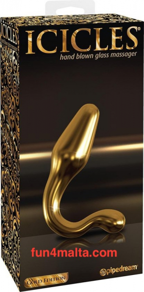 Icicles No G12 Gold Edition Hand Blown Glass Massager